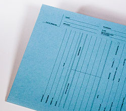 Blue U.S. Trademark Folder